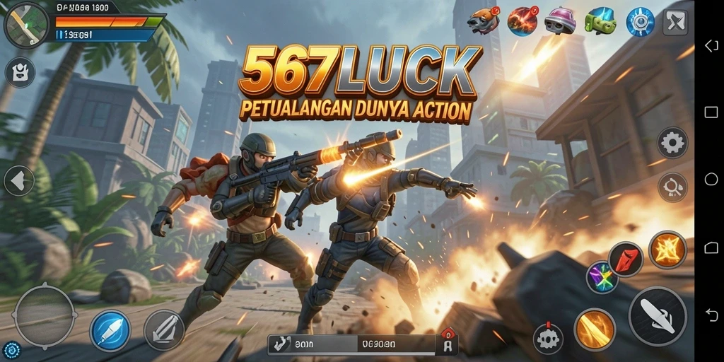 Tampilan menarik dari gameplay seru 567LUCK.