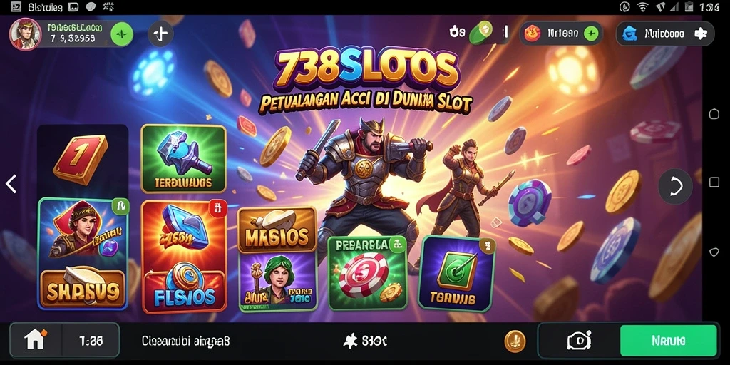 Tampilkan gameplay aksi seru dari 738SLOTS saat berputar gulungan