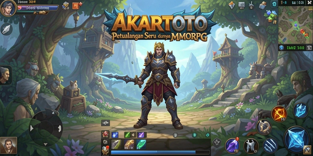 Tampilan gameplay AKARTOTO yang menegangkan dan menakjubkan.
