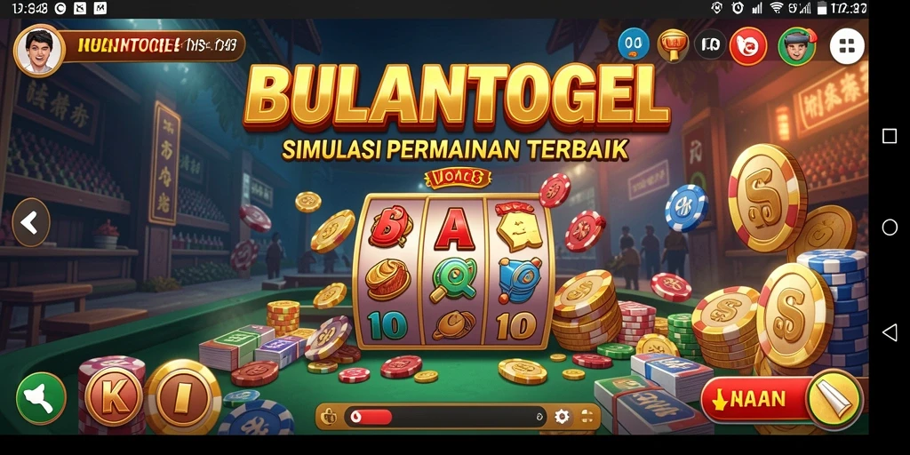 Tampilan utama gameplay BULANTOGEL dengan grafis menarik.