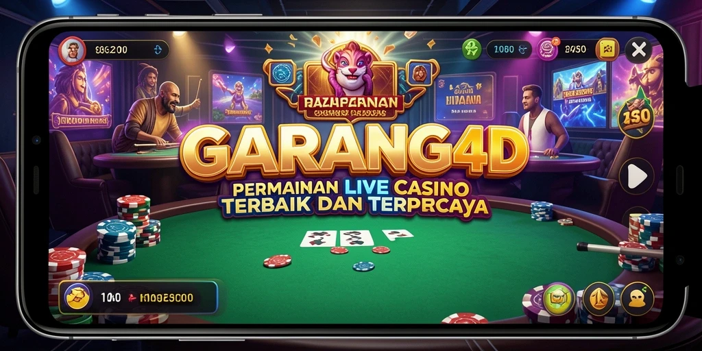 Tampilan gameplay menarik dari GARANG4D dalam Live Casino.