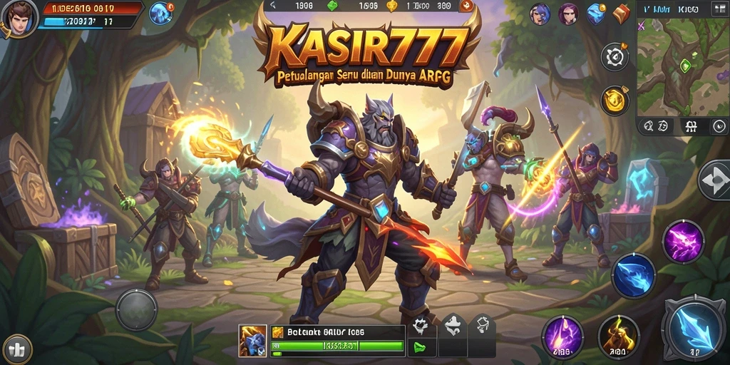 Gameplay KASIR777 menampilkan pertempuran seru di dunia yang kaya