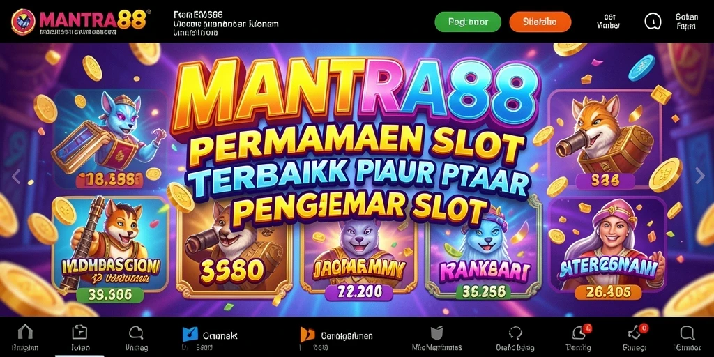 Tangkapan layar gameplay MANTRA88 dengan gulungan slot yang menawan.