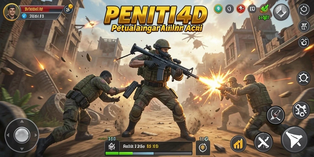 Gameplay Action yang seru dan menantang di PENITI4D.