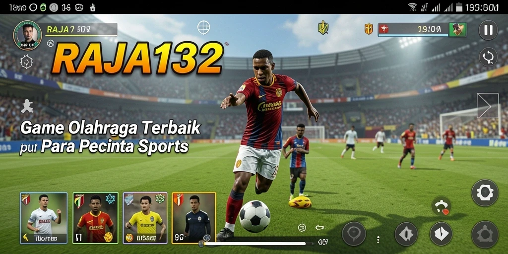 Tampilan gameplay seru dalam RAJA132 dengan interaksi olahraga.