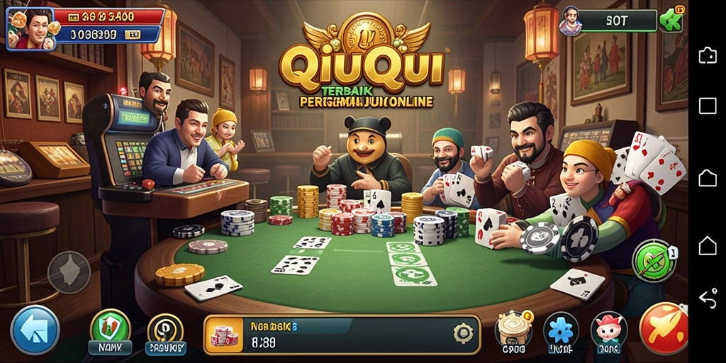 Tampilan gameplay QiuQiu yang menarik dan interaktif.
