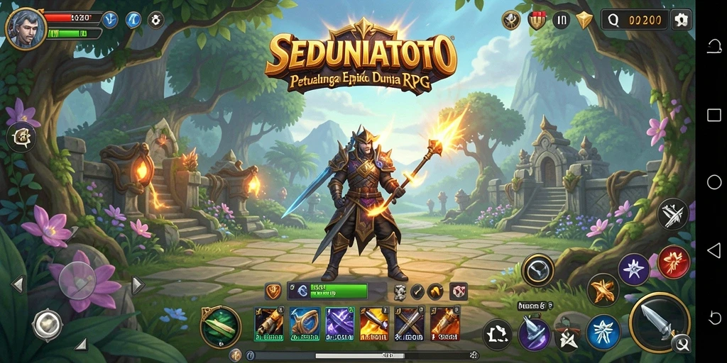 Tampilan gameplay SEDUNIATOTO yang mendebarkan dan penuh aksi.