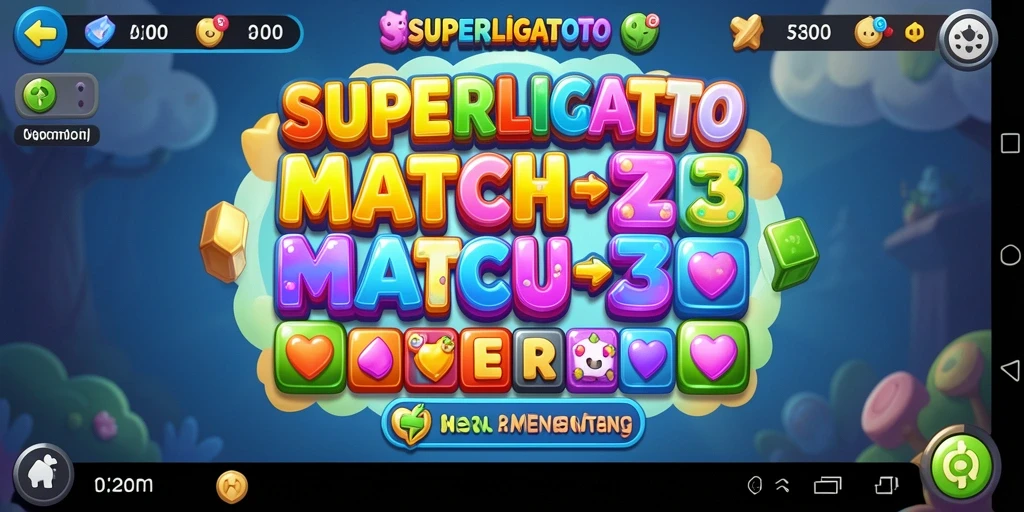 Gameplay SUPERLIGATOTO yang menarik dan penuh warna.